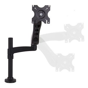 B-Tech BT7383-GB Full Motion Double Arm Desk Mount Weight Capacity 9kg, Black Anodised Polished Finish